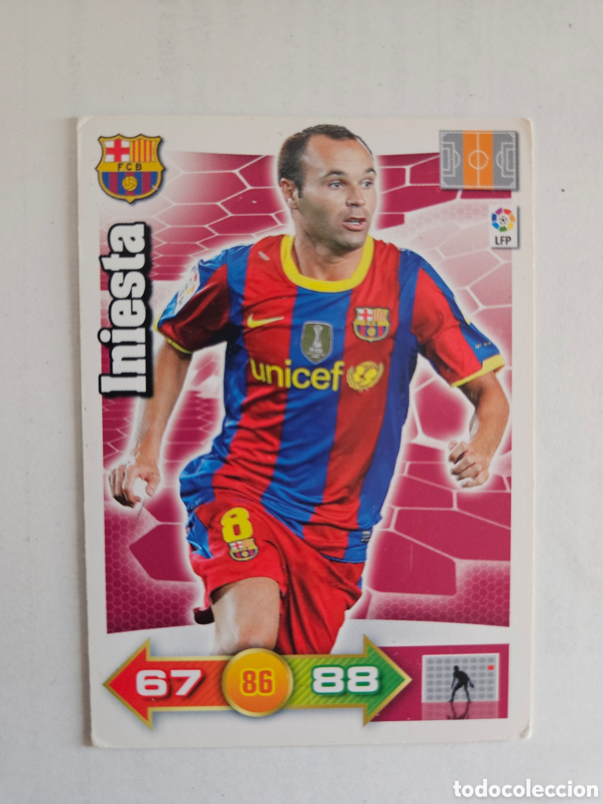 Figurine di Calcio: Adrenalyn Liga BBVA 2010-11 Iniesta. F.C. Barcelona.