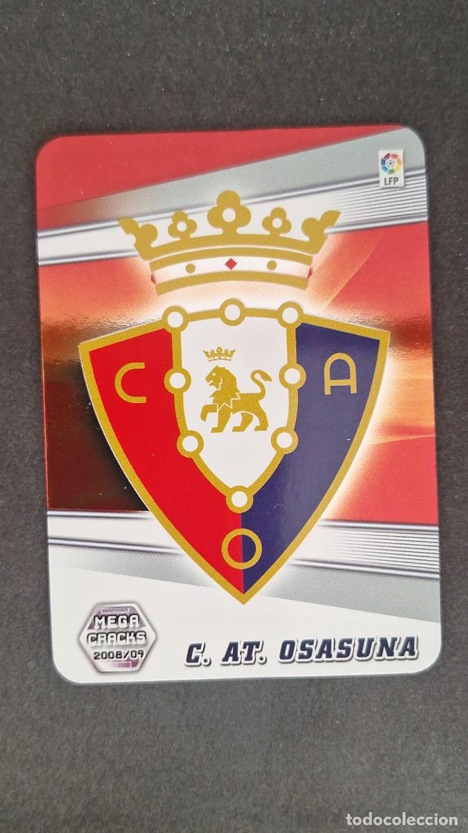 Cromos de F&uacute;tbol: L1 ESCUDO C. A. OSASUNA 217 PANINI MEGACRACKS 2008 2009 08 09