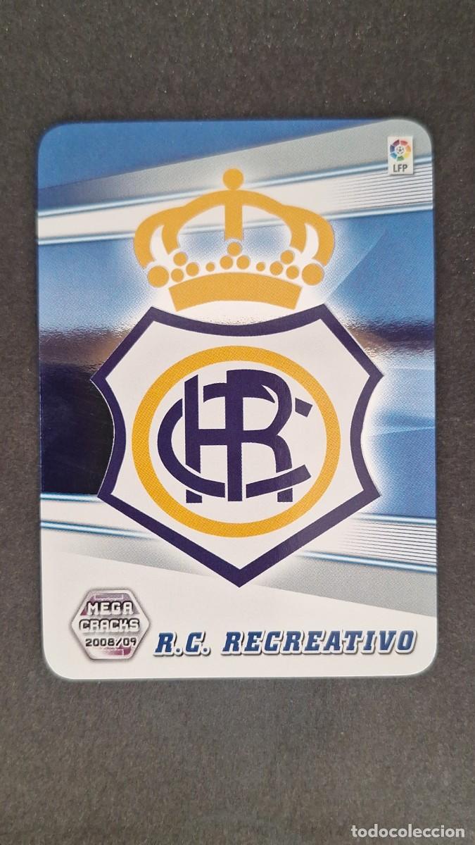 Cromos de F&uacute;tbol: L1 ESCUDO RECREATIVO DE HUELVA 253 PANINI MEGACRACKS 2008 2009 08 09