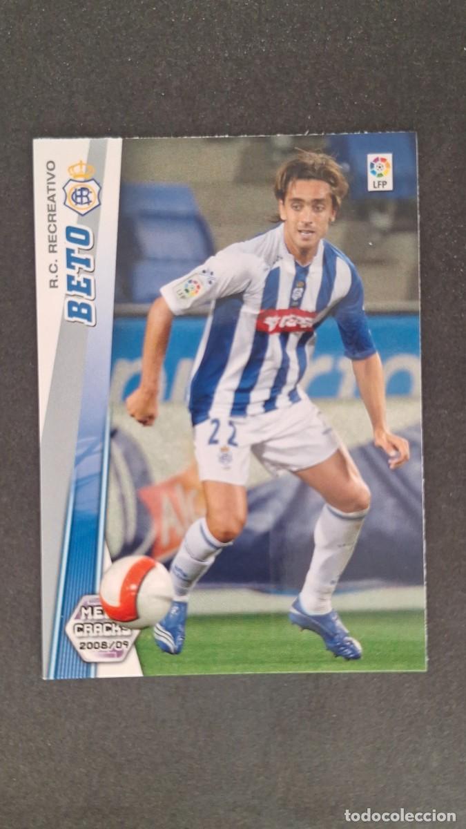 Cromos de F&uacute;tbol: L1 BETO RECREATIVO DE HUELVA 257 PANINI MEGACRACKS 2008 2009 08 09