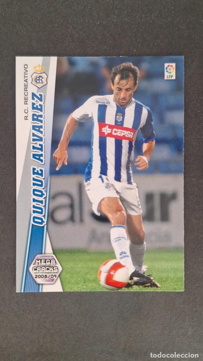 Cromos de F&uacute;tbol: L1 QUIQUE ALVAREZ RECREATIVO DE HUELVA 258 PANINI MEGACRACKS 2008 2009 08 09