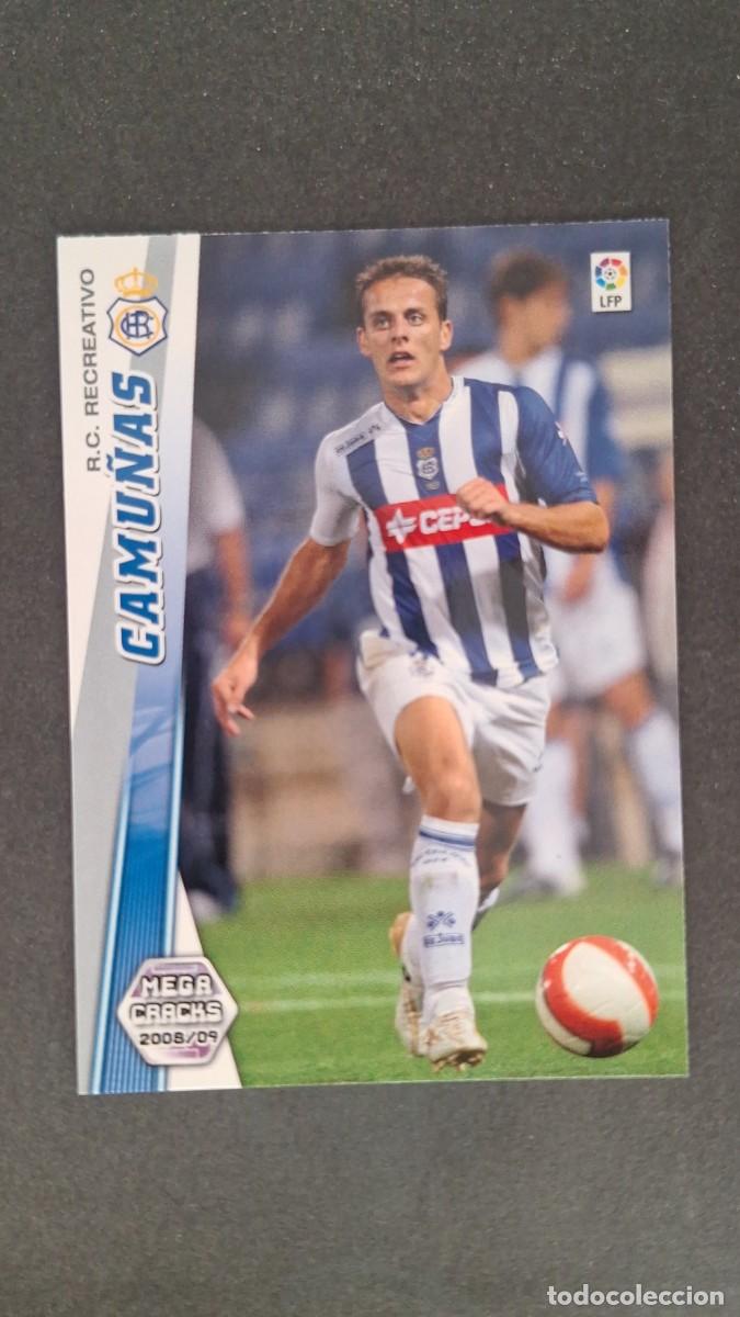 Cromos de F&uacute;tbol: L1 CAMU&Ntilde;AS RECREATIVO DE HUELVA 266 PANINI MEGACRACKS 2008 2009 08 09