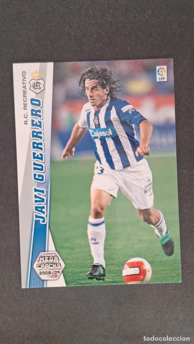 Cromos de F&uacute;tbol: L1 JAVI GUERRERO RECREATIVO DE HUELVA 268 PANINI MEGACRACKS 2008 2009 08 09