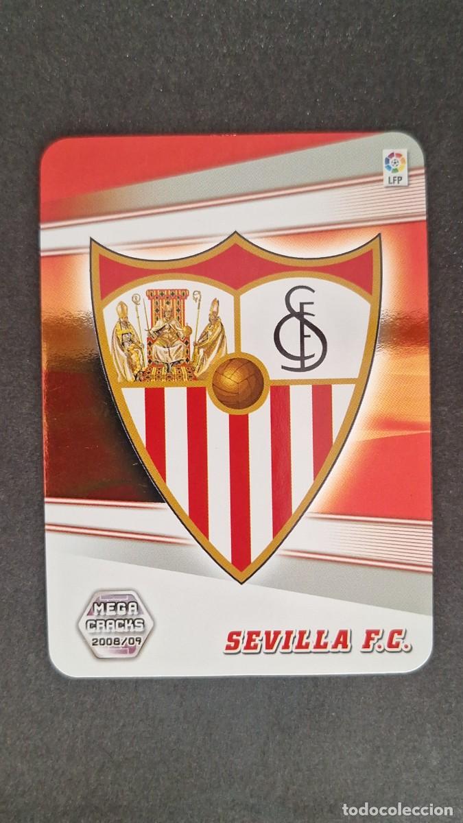 Cromos de F&uacute;tbol: L1 ESCUDO SEVILLA F. C. 271 PANINI MEGACRACKS 2008 2009 08 09