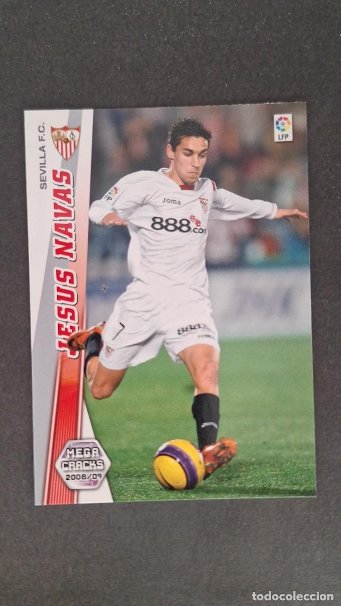 Cromos de F&uacute;tbol: L1 JESUS NAVAS SEVILLA F. C. 284 PANINI MEGACRACKS 2008 2009 08 09