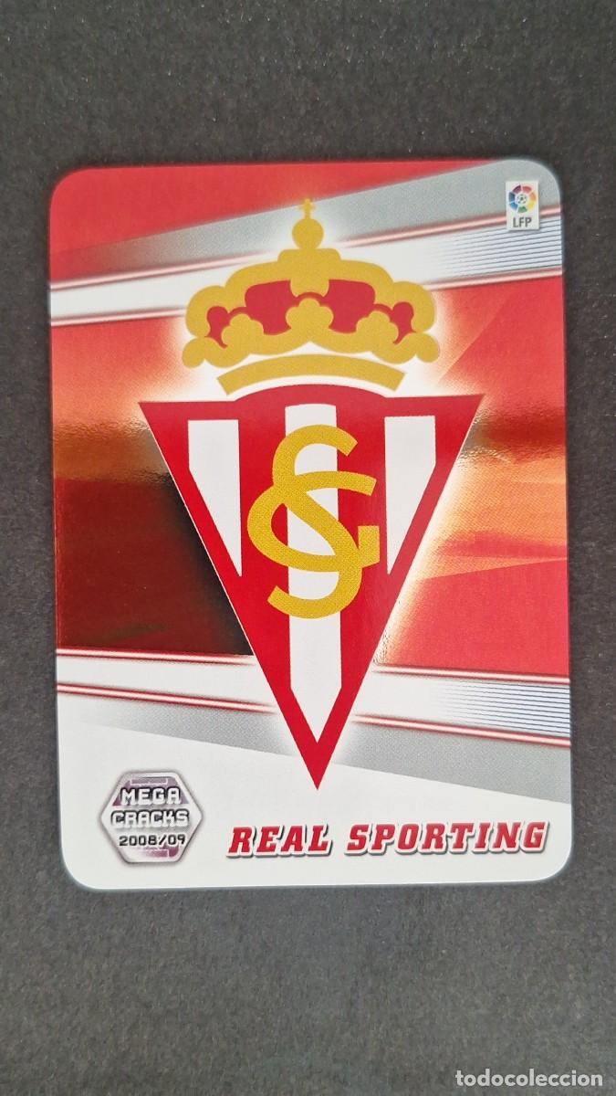 Cromos de F&uacute;tbol: L1 ESCUDO SPORTING DE GIJON 289 PANINI MEGACRACKS 2008 2009 08 09