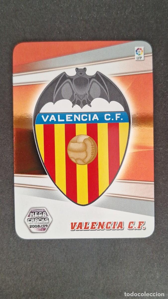 Cromos de F&uacute;tbol: L1 ESCUDO VALENCIA C. F. 307 PANINI MEGACRACKS 2008 2009 08 09