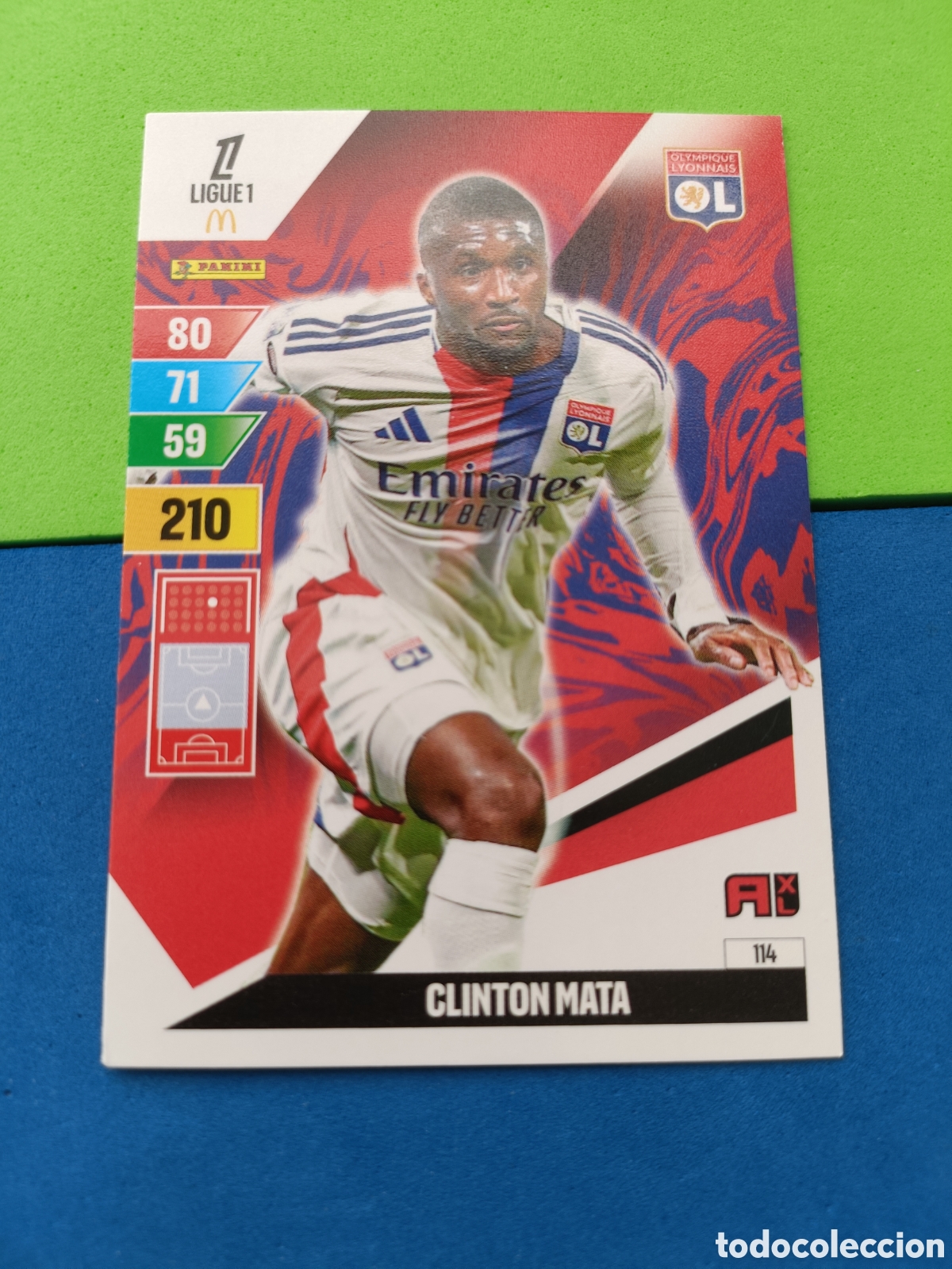 Cromos de F&uacute;tbol: LIGUE 1 FRANCIA FRANCE ADRENALYN XL 24 25 2024 2025 - 114 Clinton Mata