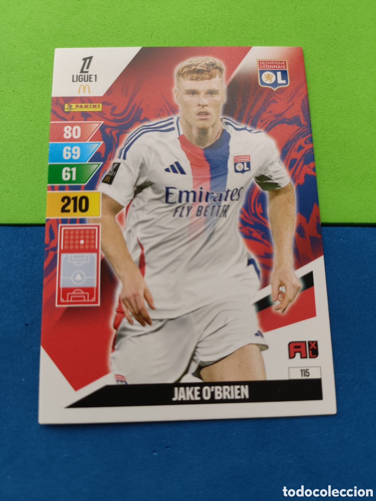 Cromos de F&uacute;tbol: LIGUE 1 FRANCIA FRANCE ADRENALYN XL 24 25 2024 2025 - 115 Jake O'Brien