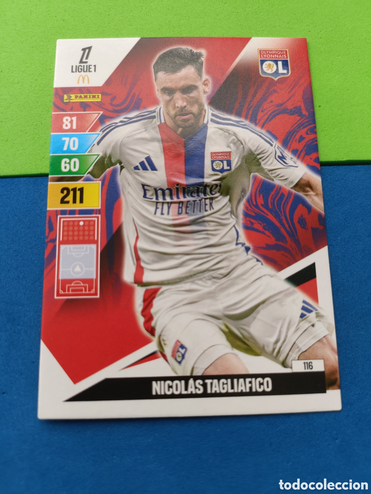 Cromos de F&uacute;tbol: LIGUE 1 FRANCIA FRANCE ADRENALYN XL 24 25 2024 2025 - 116 Tagliafico