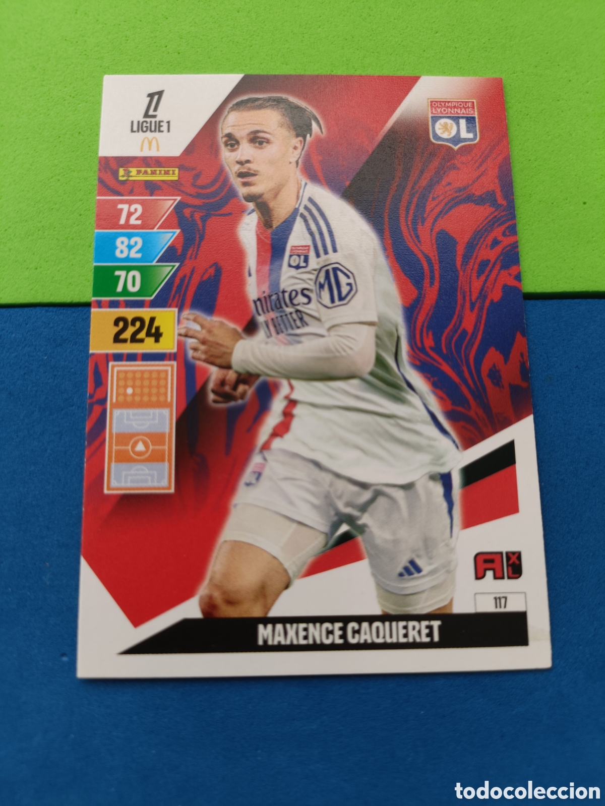 Cromos de F&uacute;tbol: LIGUE 1 FRANCIA FRANCE ADRENALYN XL 24 25 2024 2025 - 117 Caqueret