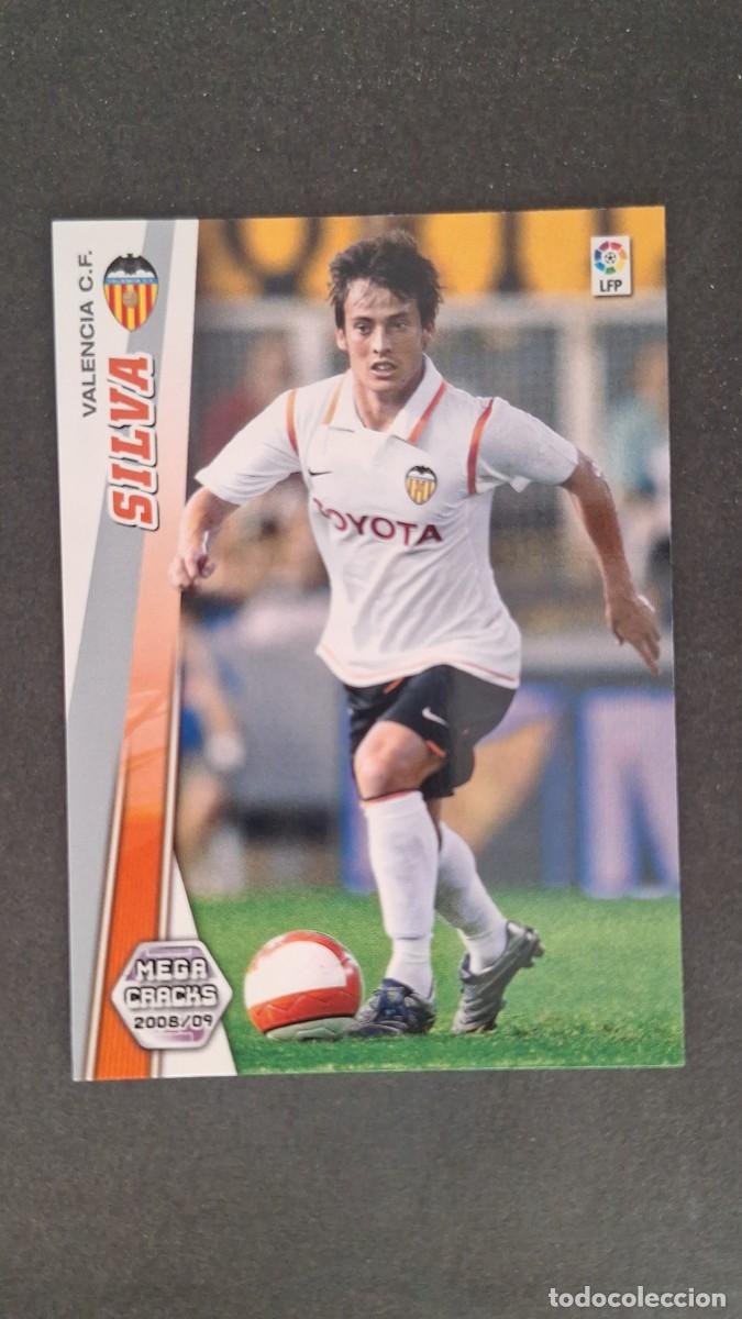 Cromos de F&uacute;tbol: L1 SILVA VALENCIA C. F. 319 PANINI MEGACRACKS 2008 2009 08 09