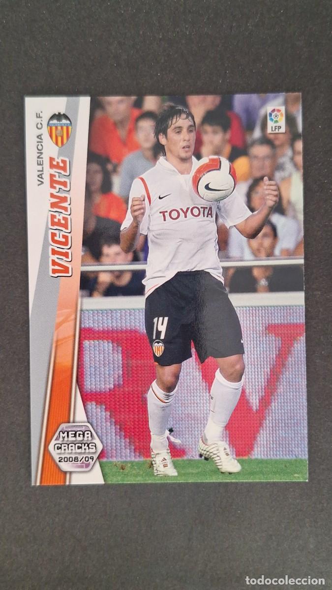 Cromos de F&uacute;tbol: L1 VICENTE VALENCIA C. F. 320 PANINI MEGACRACKS 2008 2009 08 09