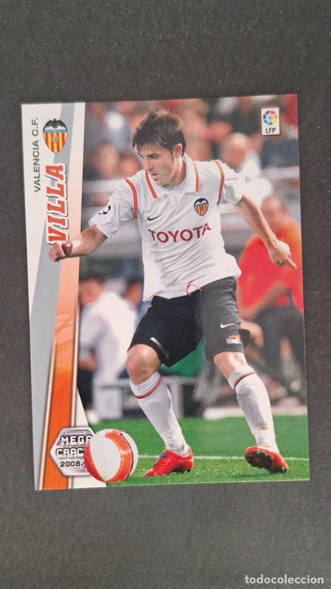 Cromos de F&uacute;tbol: L1 VILLA VALENCIA C. F. 323 PANINI MEGACRACKS 2008 2009 08 09
