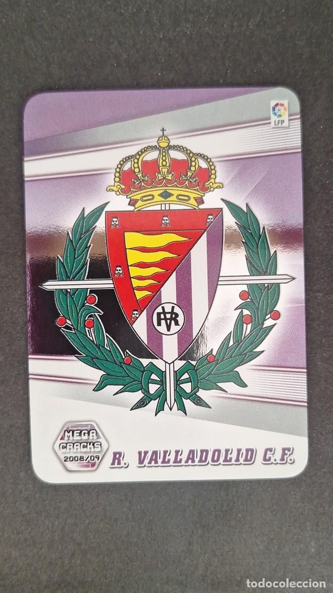 Cromos de F&uacute;tbol: L1 ESCUDO REAL VALLADOLID 325 PANINI MEGACRACKS 2008 2009 08 09