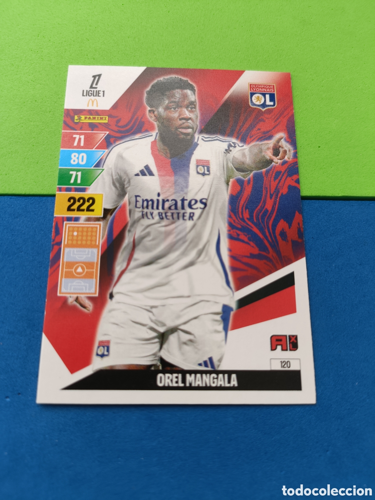 Cromos de F&uacute;tbol: LIGUE 1 FRANCIA FRANCE ADRENALYN XL 24 25 2024 2025 - 120 Mangala