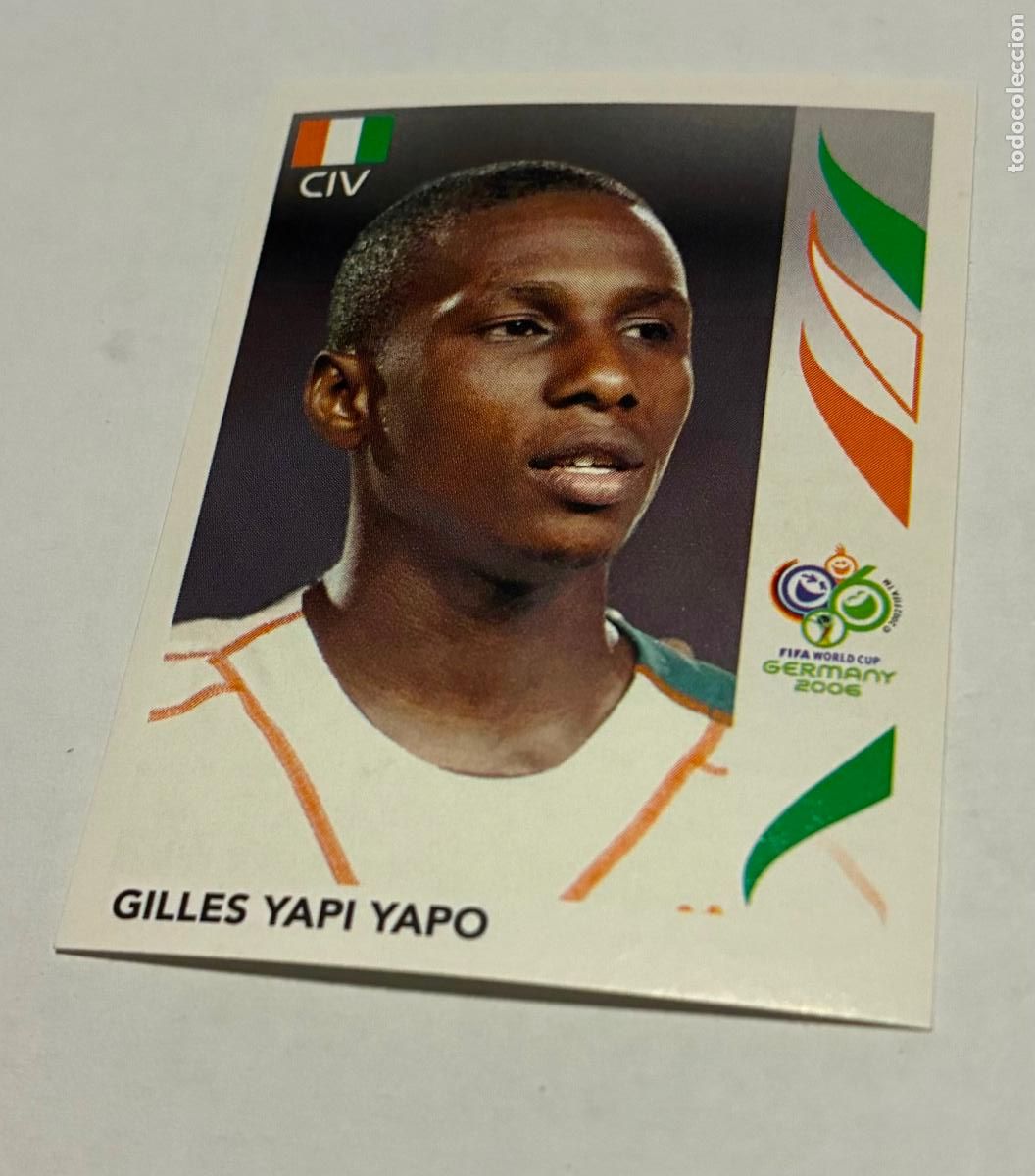 Cromos de F&uacute;tbol: CROMO FUTBOL MUNDIAL ALEMANIA 2006, PANINI, Numero 201, GILLES YAPI YAPO, CIV