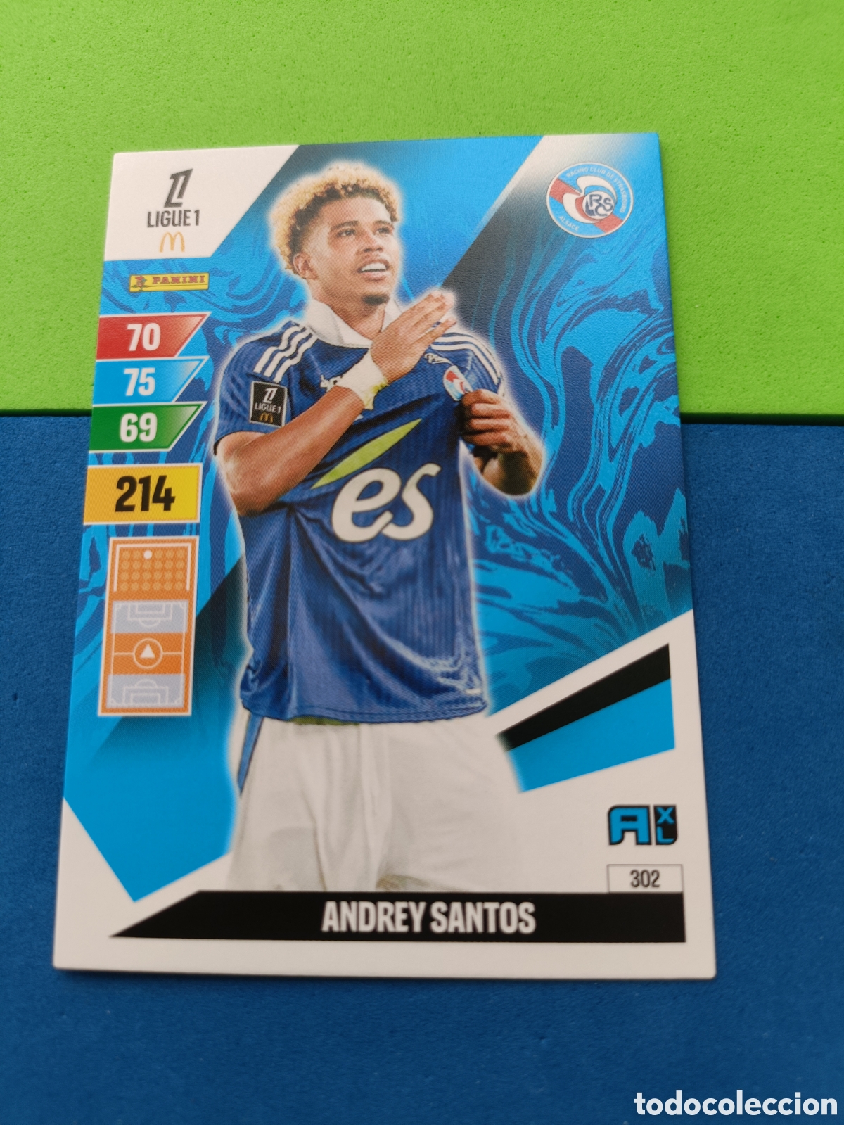 Fu&szlig;ball-Sticker: LIGUE 1 FRANCIA FRANCE ADRENALYN XL 24 25 2024 2025 - 302 Santos