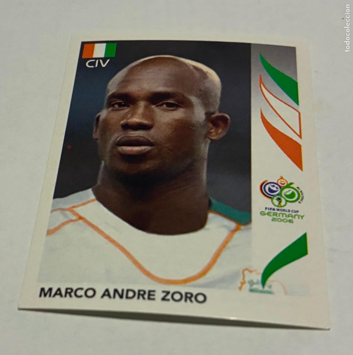 Cromos de F&uacute;tbol: CROMO FUTBOL MUNDIAL ALEMANIA 2006, PANINI, Numero 196, MARCO ANDRE ZORO, CIV