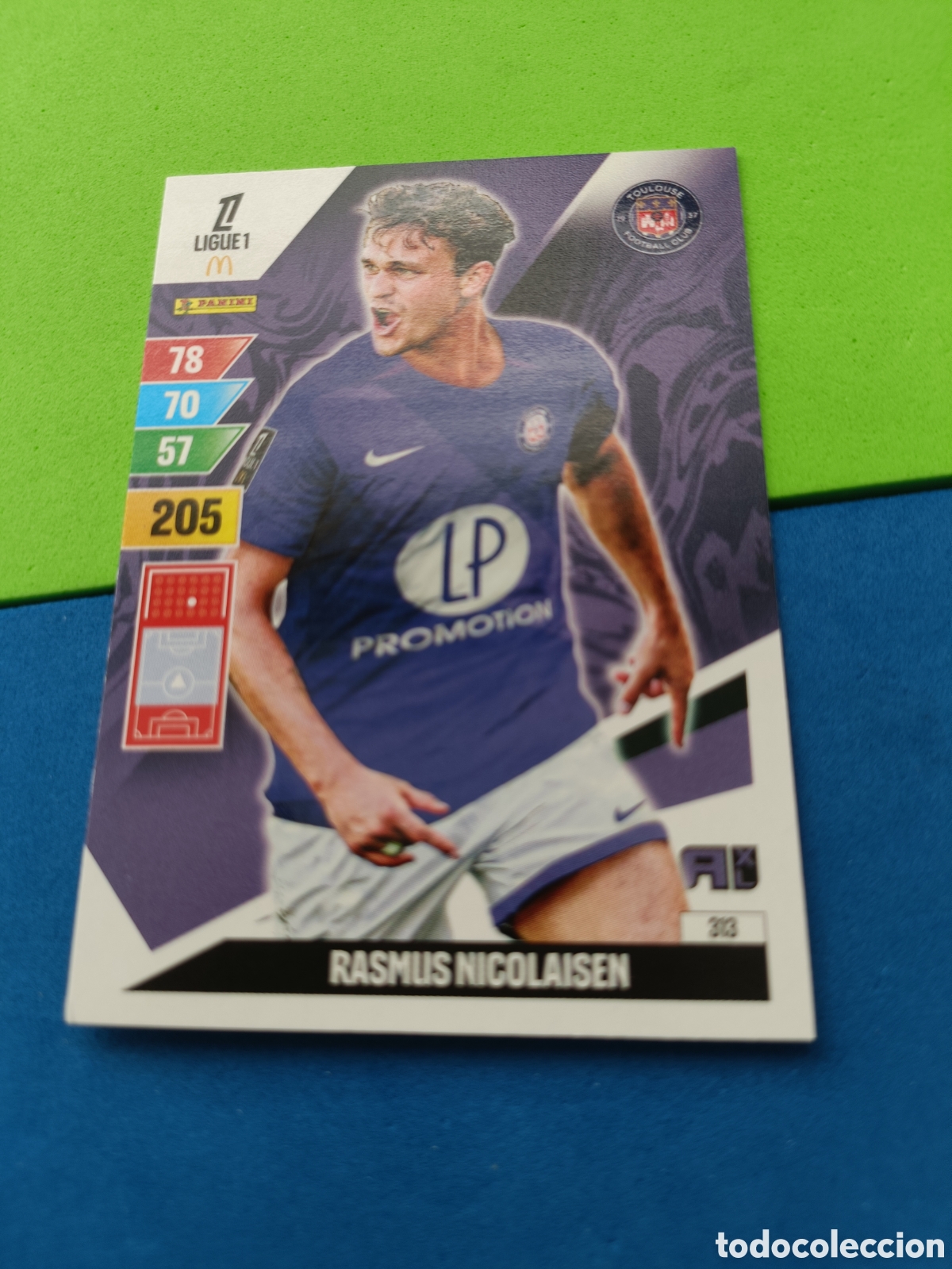 Fu&szlig;ball-Sticker: LIGUE 1 FRANCIA FRANCE ADRENALYN XL 24 25 2024 2025 - 313 Nicolaisen