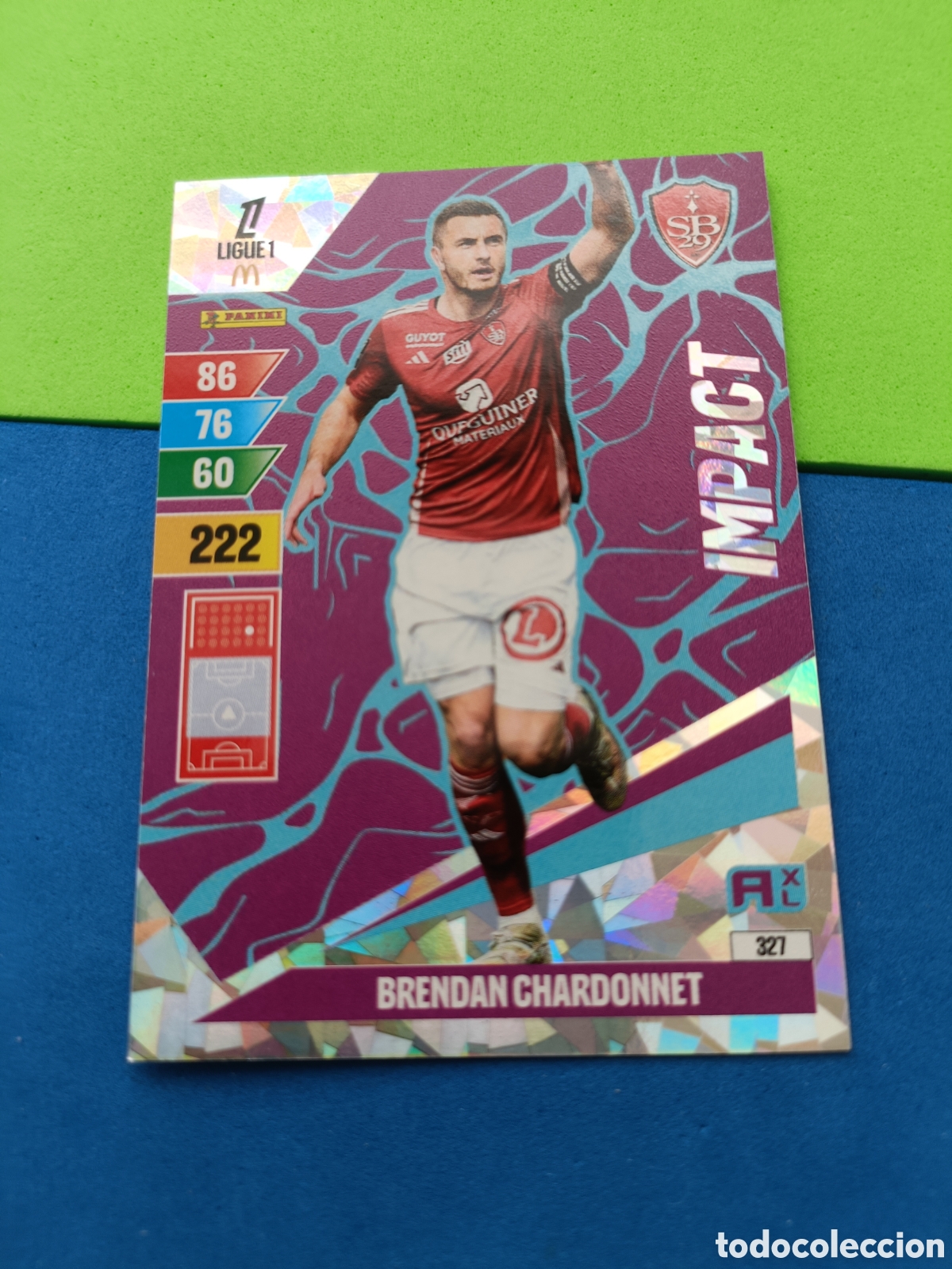 Cromos de F&uacute;tbol: LIGUE 1 FRANCIA FRANCE ADRENALYN XL 24 25 2024 2025 - IMPACT 327 Chardonnet