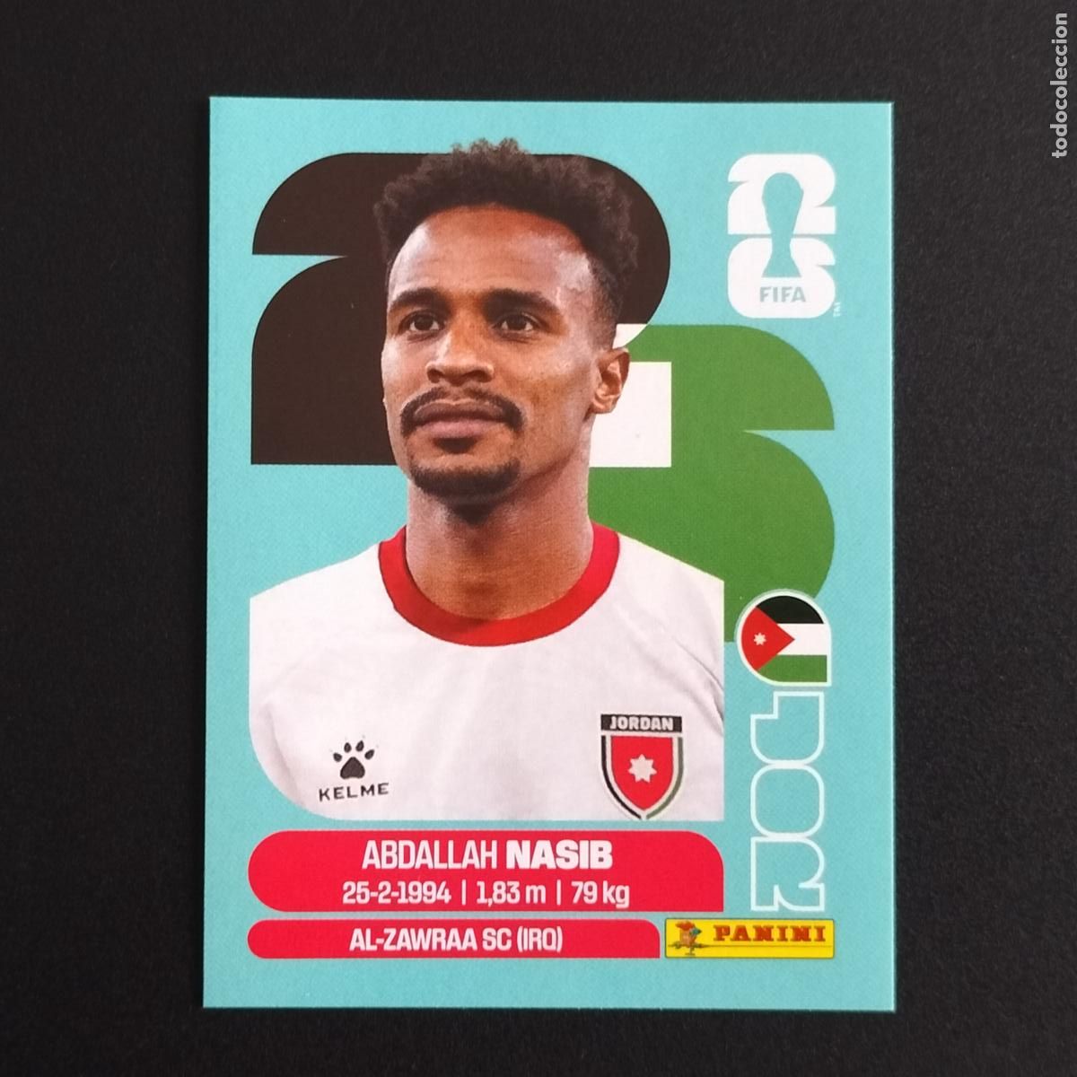 Cromos de F&uacute;tbol: JOR 6 ABDALLAH NASIB JORDANIA CROMOS STICKER MUNDIAL 26 2026 FIFA WORLD CUP PANINI