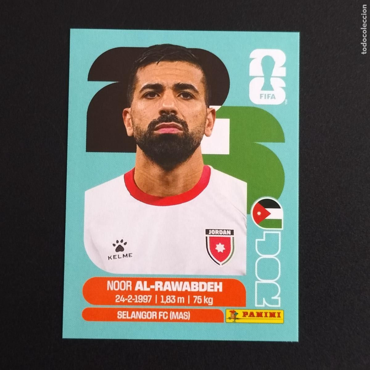 Cromos de F&uacute;tbol: JOR 11 NOOR AL-RAWABDEH JORDANIA CROMOS STICKER MUNDIAL 26 2026 FIFA WORLD CUP PANINI