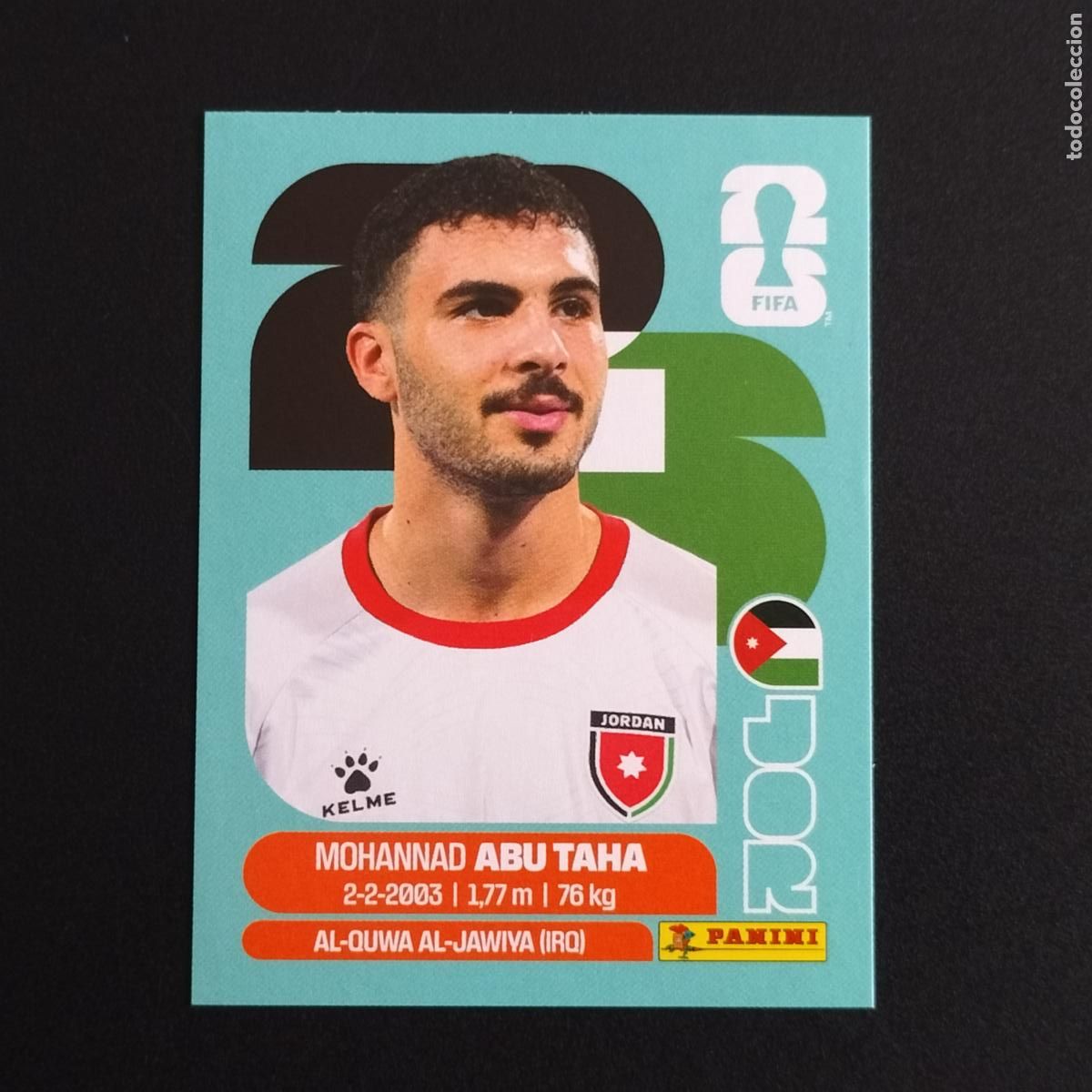 Cromos de F&uacute;tbol: JOR 12 MOHANNAD ABU TAHA JORDANIA CROMOS STICKER MUNDIAL 26 2026 FIFA WORLD CUP PANINI