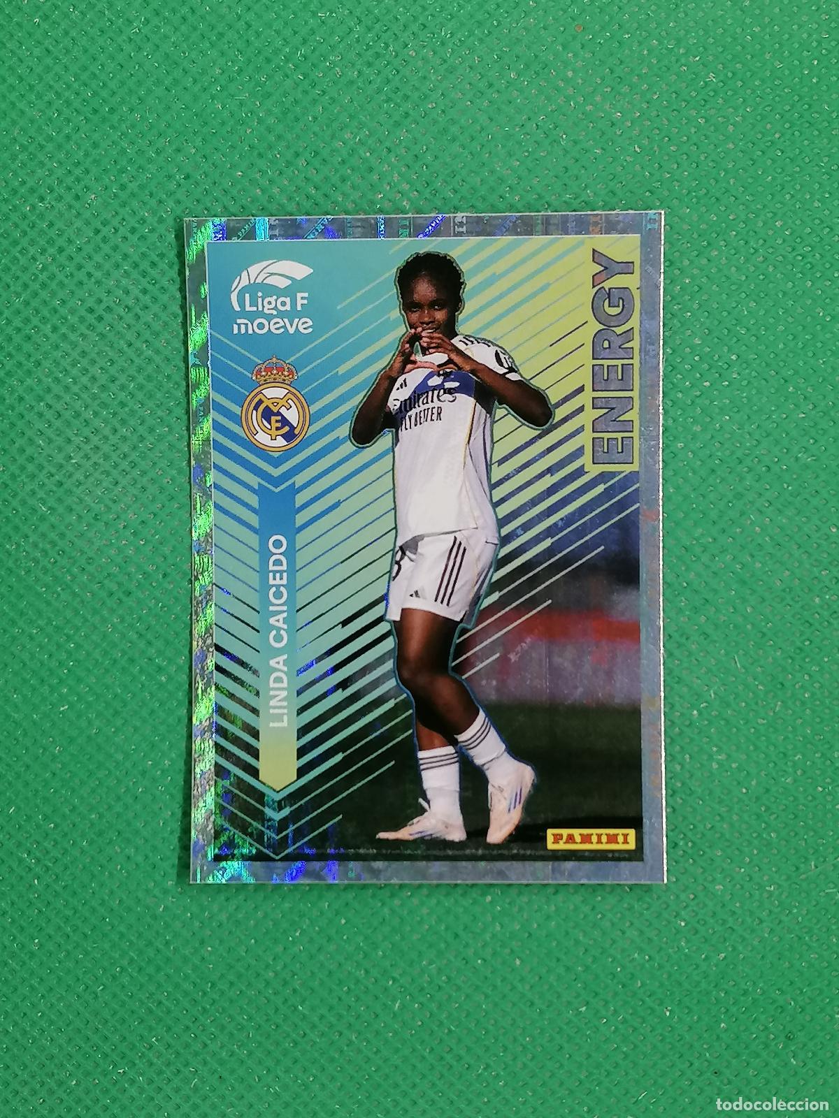 Cromos de F&uacute;tbol: 344 LINDA CAICEDO REAL MADRID ENERGY ⚽ PANINI LIGA FEMENINA F MOEVE 25 26 2025 2026 ⚽