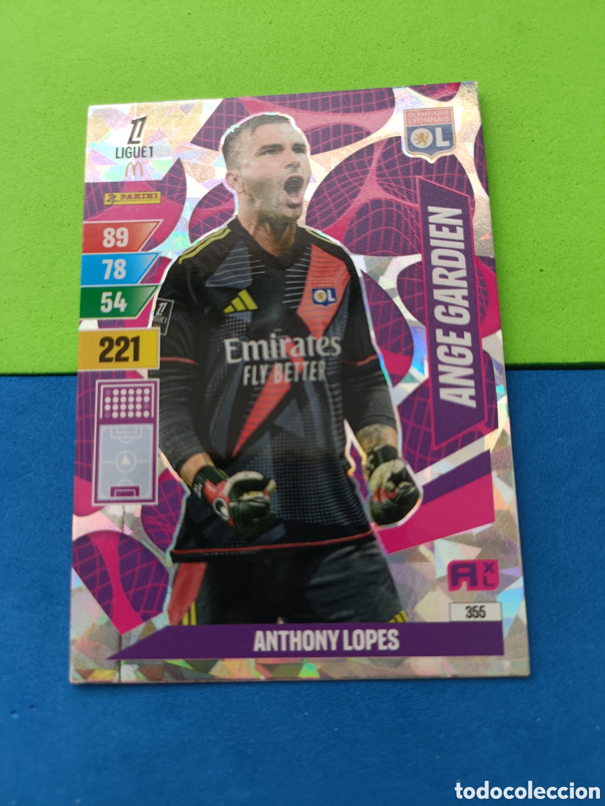 Cromos de F&uacute;tbol: LIGUE 1 FRANCIA FRANCE ADRENALYN XL 24 25 2024 2025 - ANGE GARDIEN 355 Anthony Lopes