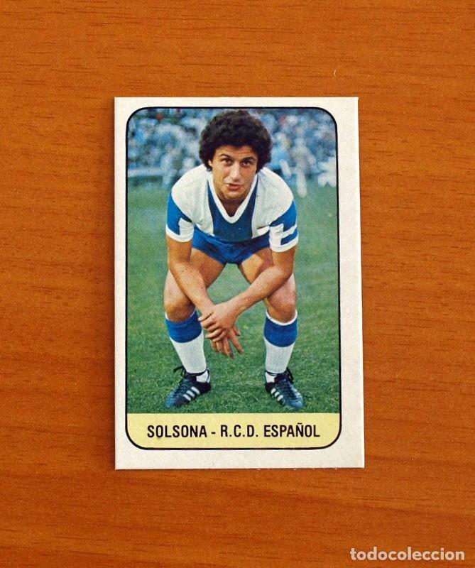 Cromos de F&uacute;tbol: R.C.D. Espa&ntilde;ol-Espanyol - Solsona - Baja - Este Liga 1978-1979, 78-79 - Nunca Pegado