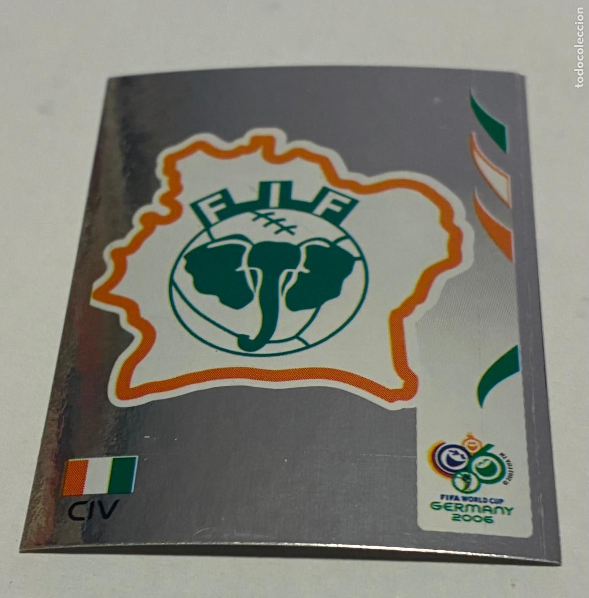 Figurine di Calcio: CROMO FUTBOL MUNDIAL ALEMANIA 2006, PANINI, Numero 189, ESCUDO COSTA MARFIL CIV
