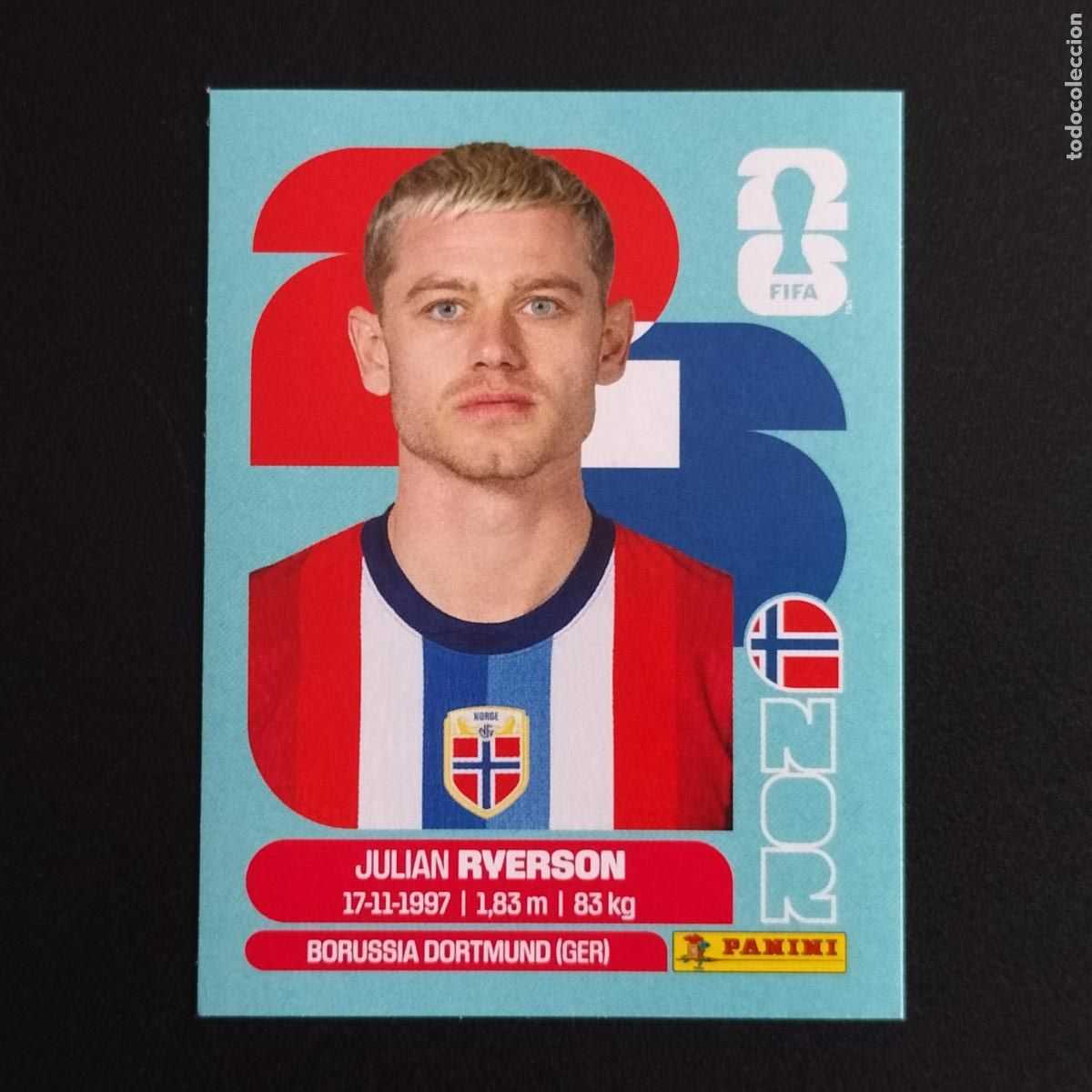 Figurine di Calcio: NOR 3 JULIAN RYERSON NORUEGA CROMOS STICKER MUNDIAL 26 2026 FIFA WORLD CUP PANINI