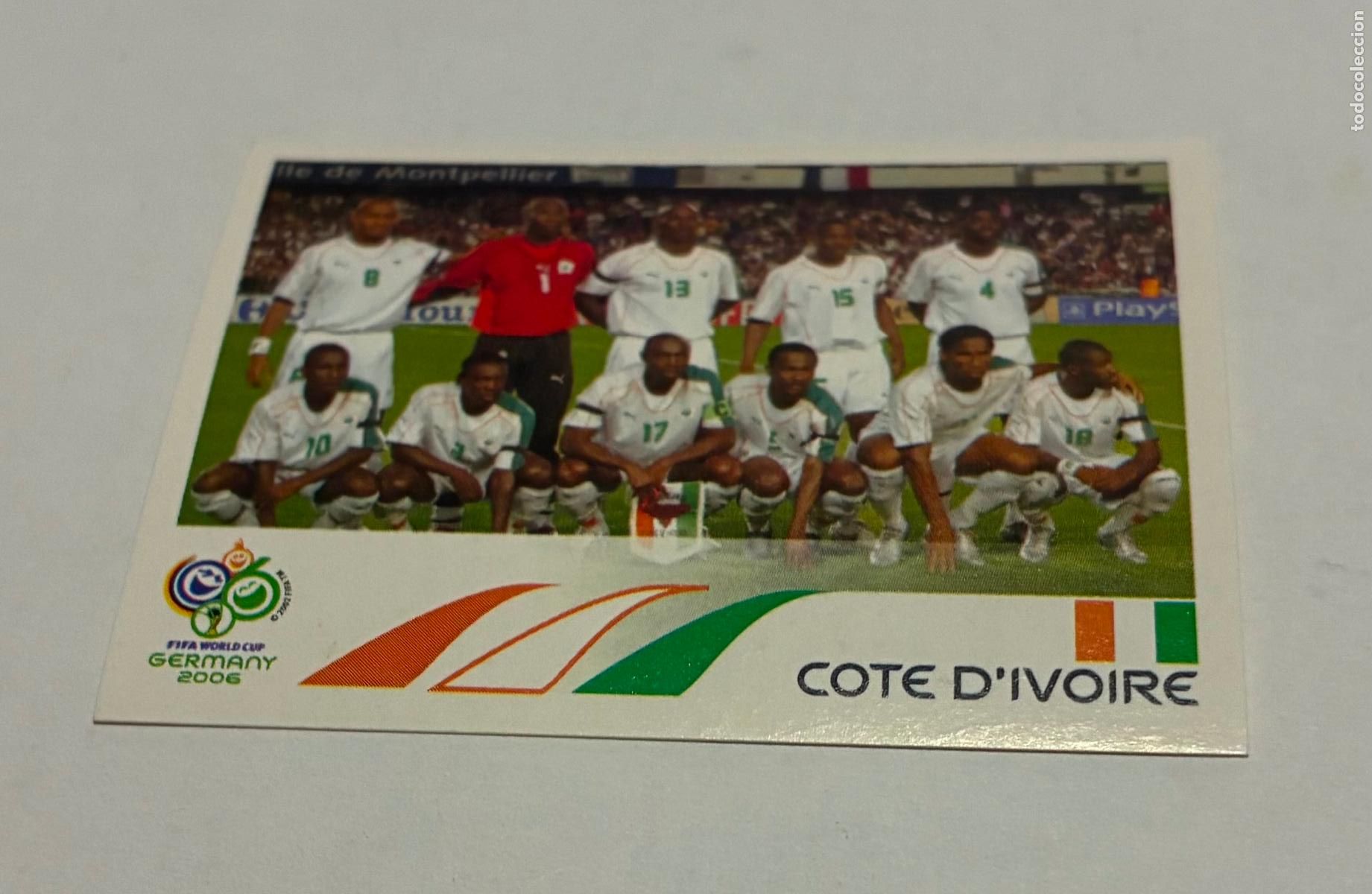 Figurine di Calcio: CROMO FUTBOL MUNDIAL ALEMANIA 2006, PANINI, Numero 188 ALINEACION COSTA MARFIL CIV