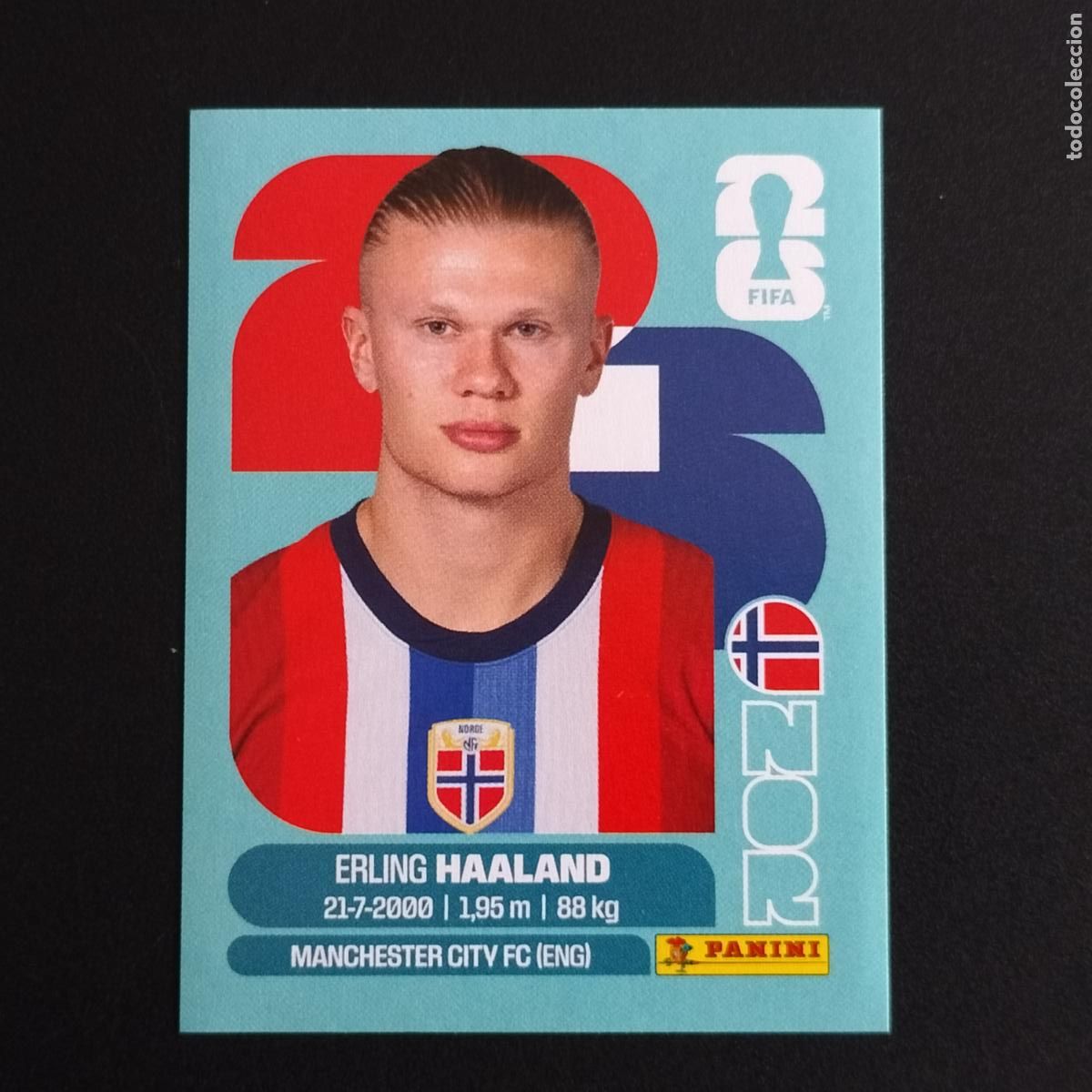 Cromos de f&uacute;tbol: NOR 15 ERLING HAALAND NORUEGA CROMOS STICKER MUNDIAL 26 2026 FIFA WORLD CUP PANINI