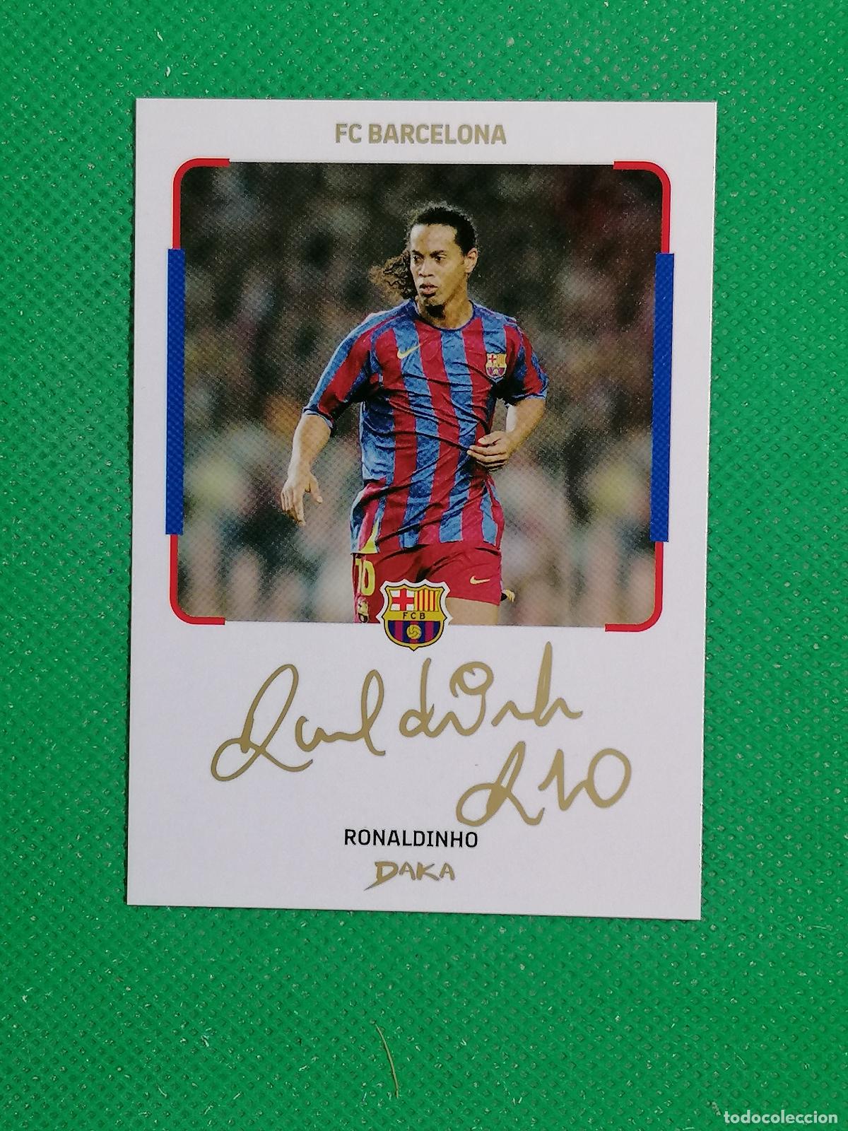 Fu&szlig;ball-Sticker: IC-19 RONALDINHO INSTANT CHEKI FIRMA SERIGRAFIA ⚽ DAKA TOP AUDIENCE BARCELONA 2025 2026 25 26 ⚽