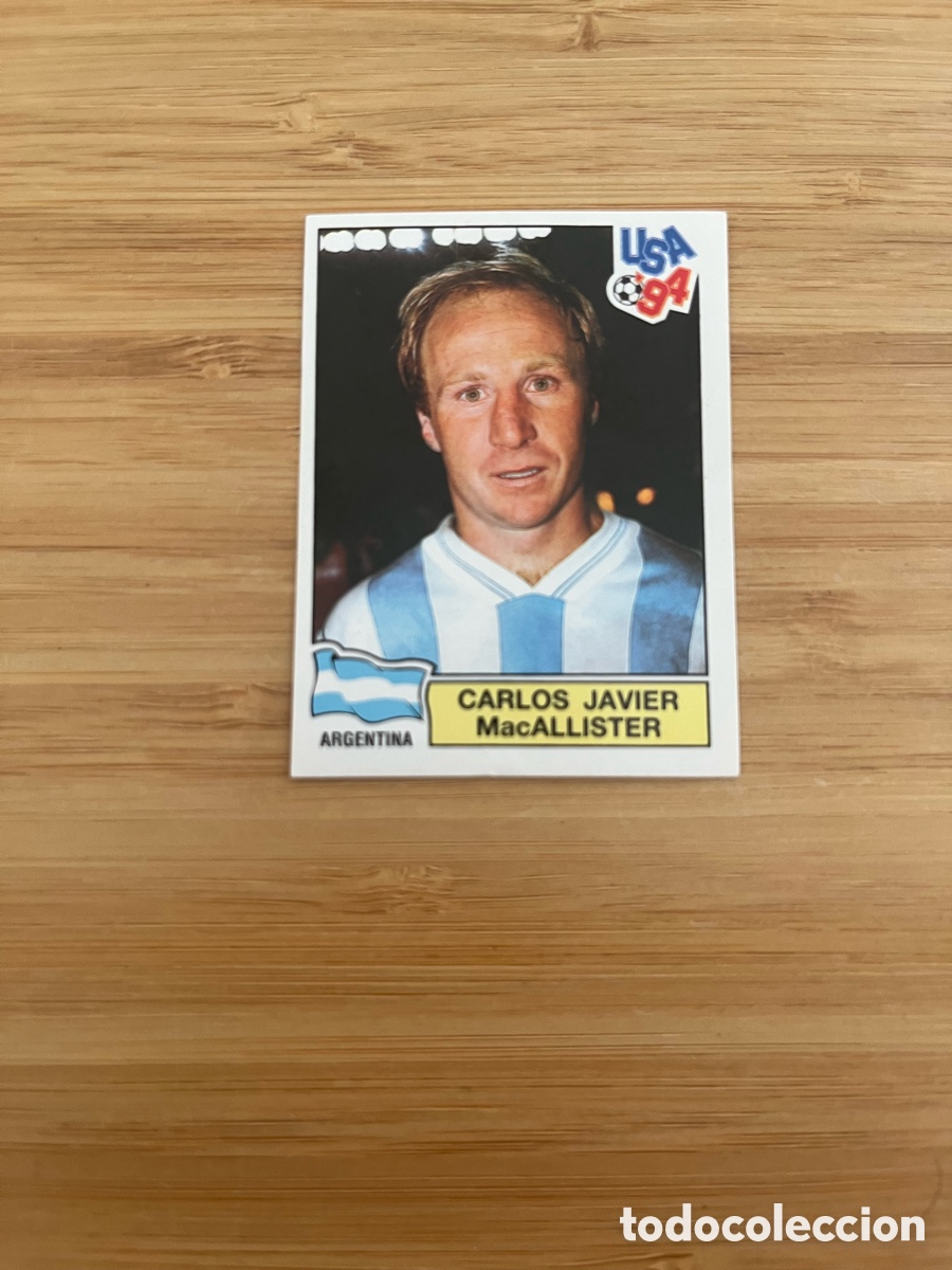 Football Stickers: CARLOS JAVIER MacALLISTER 250 ARGENTINA MUNDIAL ESTADOS UNIDOS 94 USA 1994 PANINI NUEVO SIN PEGAR