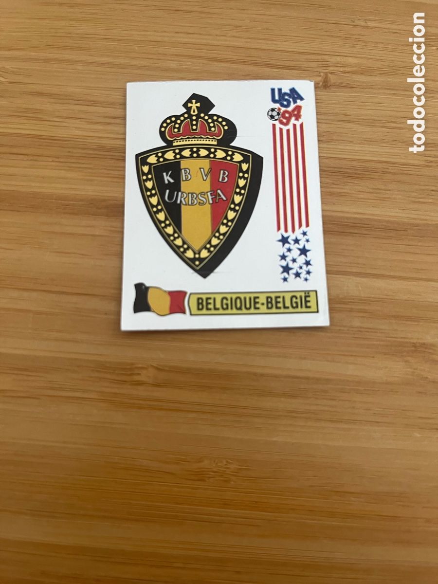 Cromos de Futebol: ESCUDO 382 BELGICA BELGIQUE MUNDIAL ESTADOS UNIDOS 94 USA 1994 PANINI NUEVO SIN PEGAR