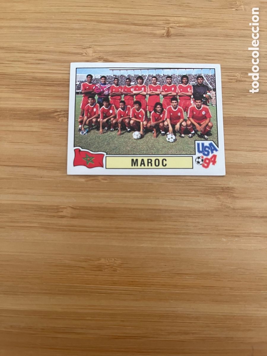 Figurine di Calcio: ALINEACION 410 MARRUECOS MAROC MUNDIAL ESTADOS UNIDOS 94 USA 1994 PANINI NUEVO SIN PEGAR