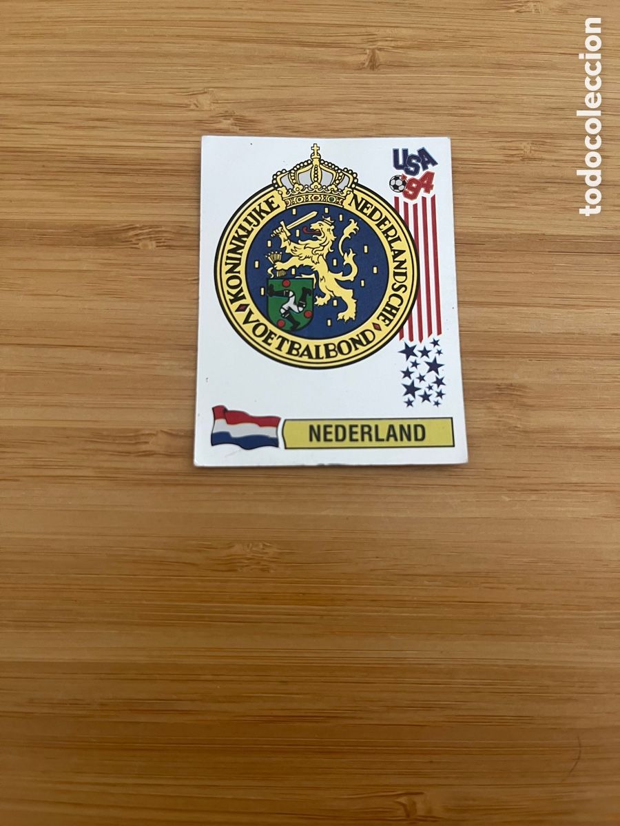 Cromos de F&uacute;tbol: ESCUDO 420 HOLANDA NEDERLAND MUNDIAL ESTADOS UNIDOS 94 USA 1994 PANINI NUEVO SIN PEGAR