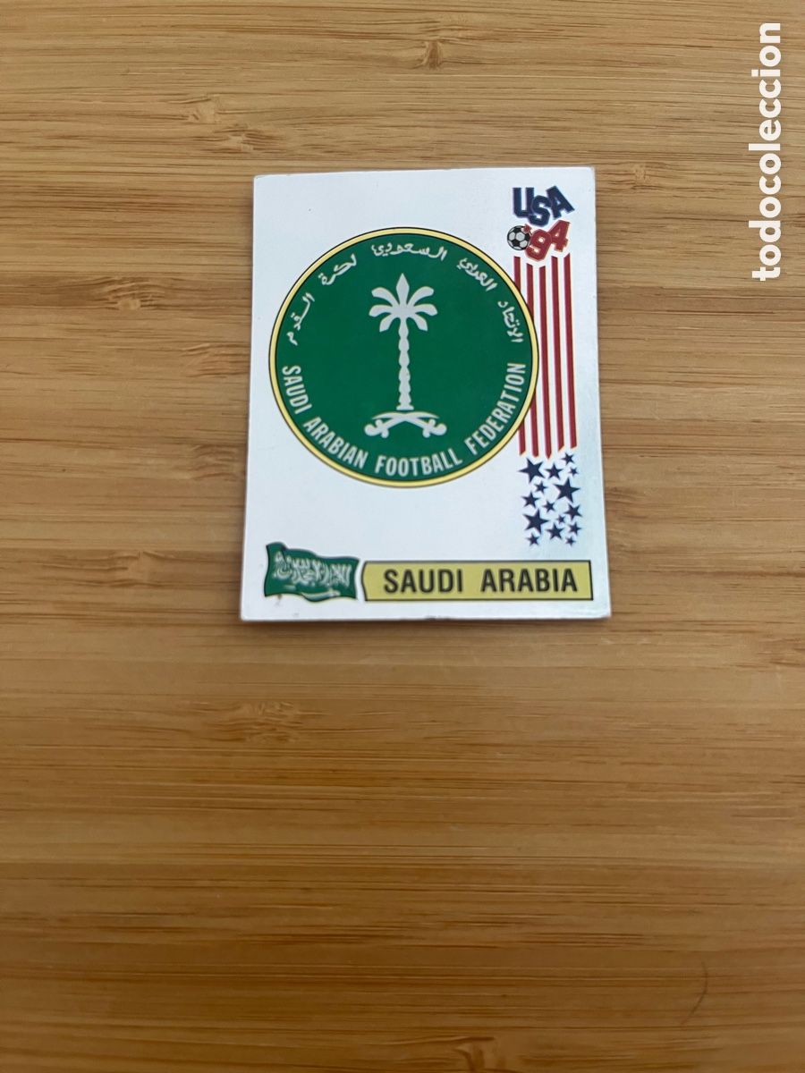 Cromos de F&uacute;tbol: ESCUDO 435 ARABIA SAUDI MUNDIAL ESTADOS UNIDOS 94 USA 1994 PANINI NUEVO SIN PEGAR