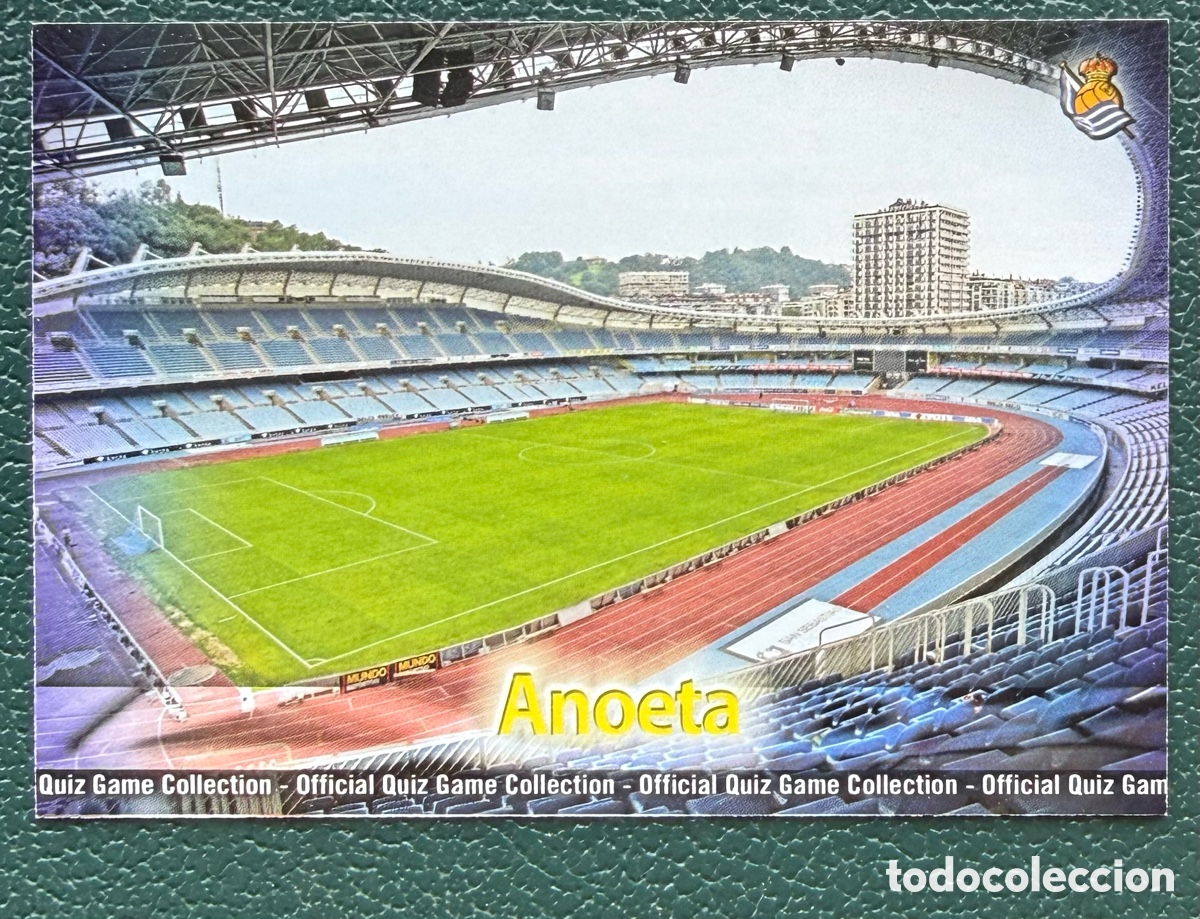 Cromos de F&uacute;tbol: 818 ESTADIO ANOETA MATE REAL SOCIEDAD FICHAS ALBUM MUNDICROMO 2009 2010 09 10