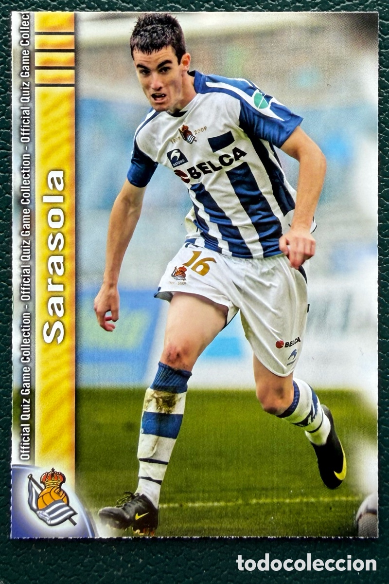 Cromos de F&uacute;tbol: 822 SARASOLA REAL SOCIEDAD FICHAS ALBUM MUNDICROMO 2009 2010 09 10