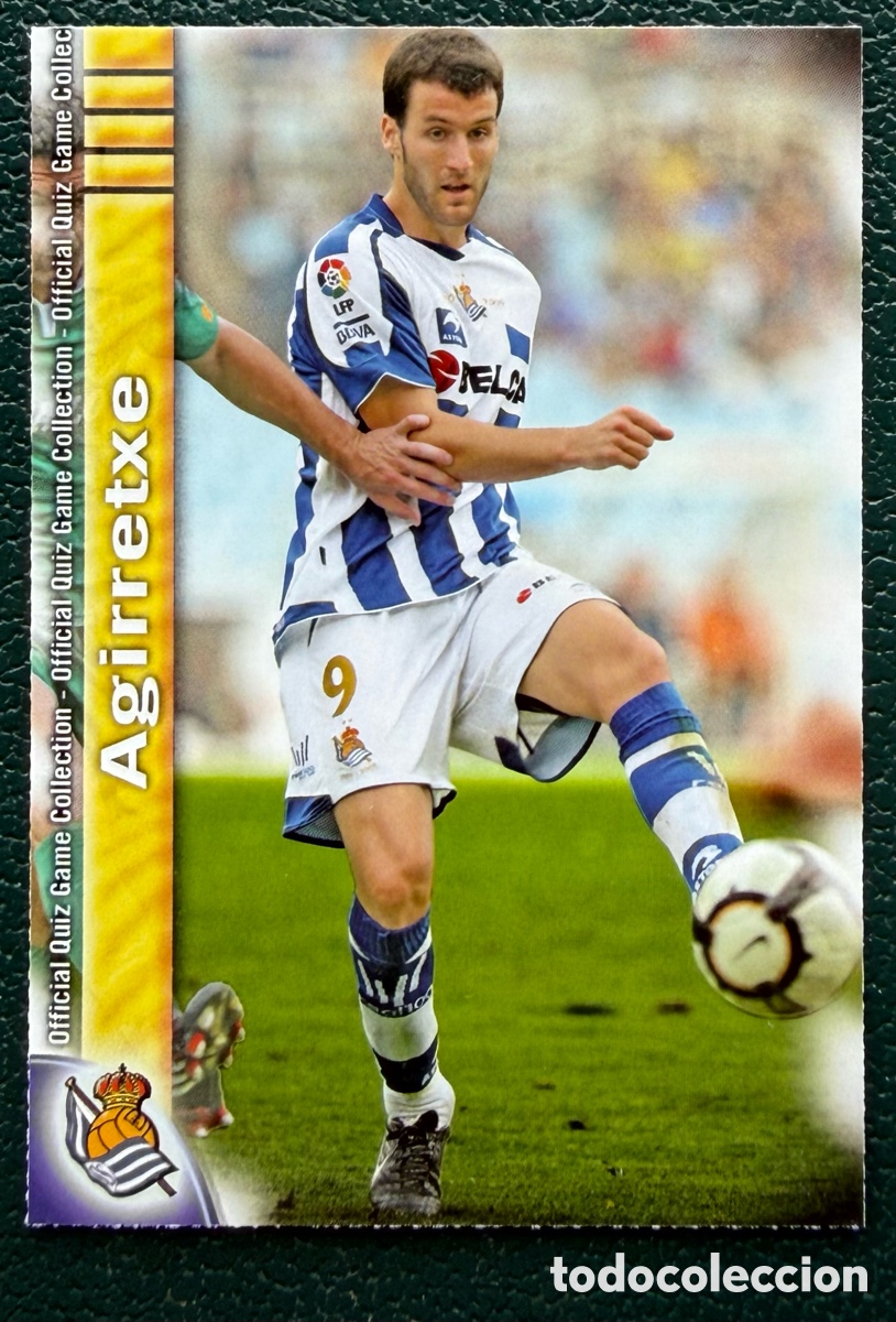 Cromos de F&uacute;tbol: 833 AGIRRETXE REAL SOCIEDAD FICHAS ALBUM MUNDICROMO 2009 2010 09 10