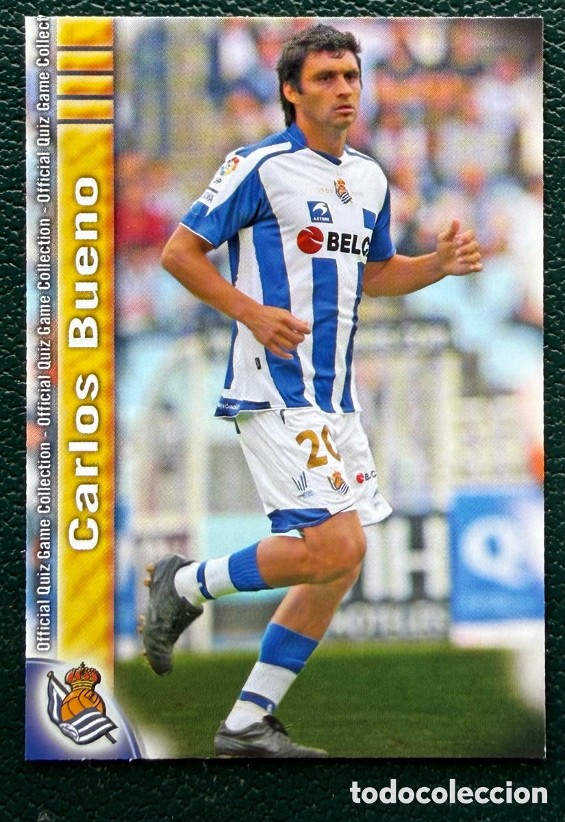 Fu&szlig;ball-Sticker: 834 CARLOS BUENO REAL SOCIEDAD FICHAS ALBUM MUNDICROMO 2009 2010 09 10