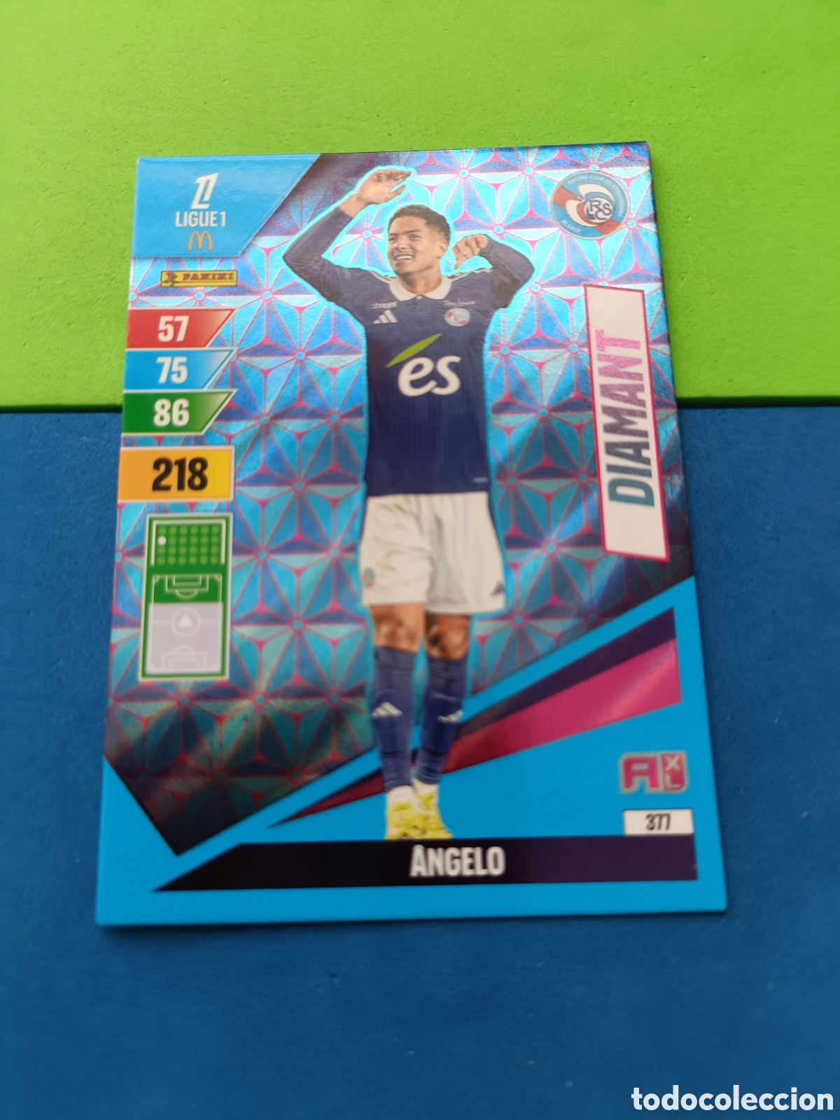 Figurine di Calcio: LIGUE 1 FRANCIA FRANCE ADRENALYN XL 24 25 2024 2025 - DIAMANT 377 &Aring;ngelo