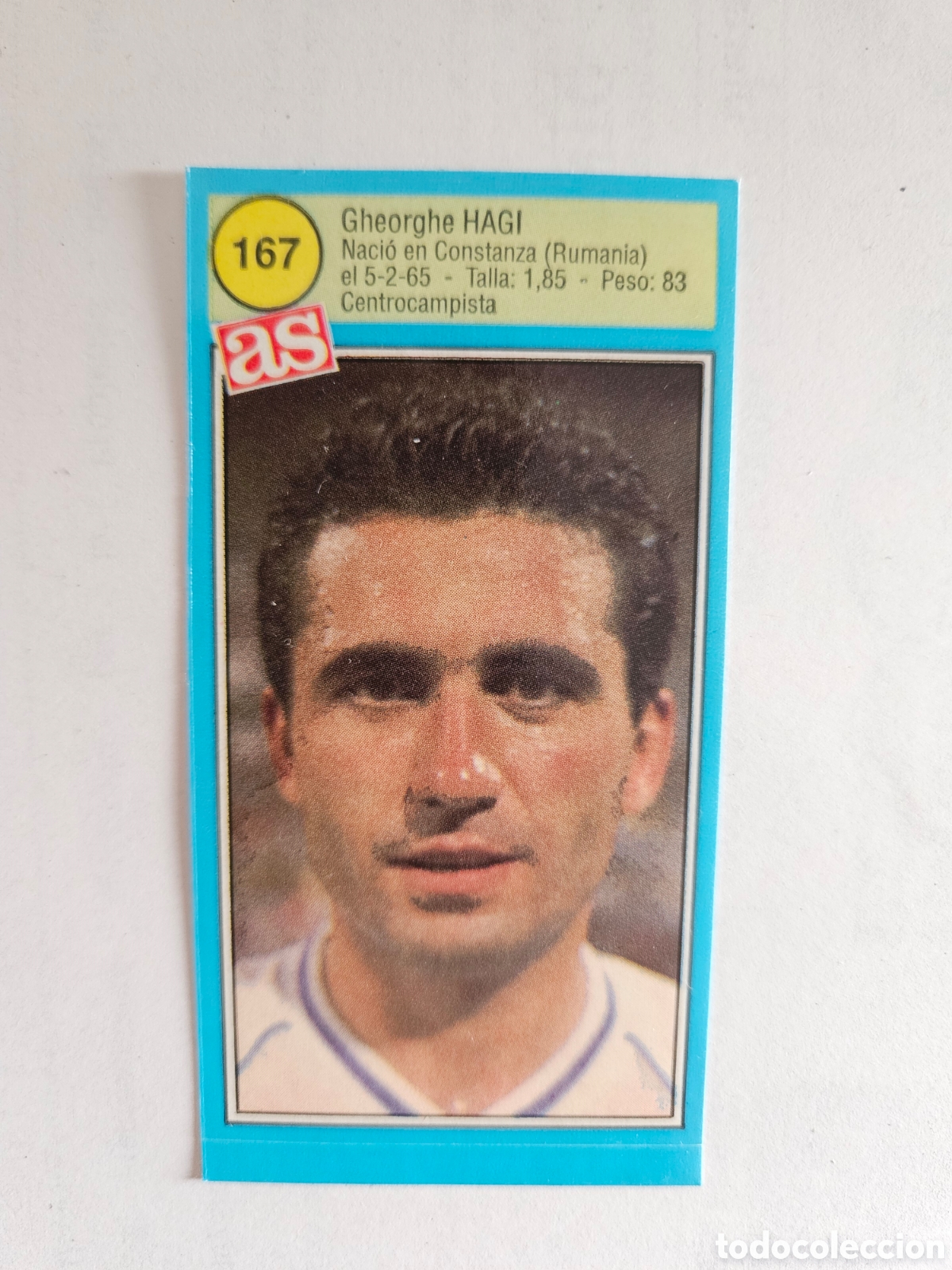 Cromos de F&uacute;tbol: HAGI REAL MADRID AS 1990 1991 CROMO FUTBOL LIGA 90 91 - SIN PEGAR - 167