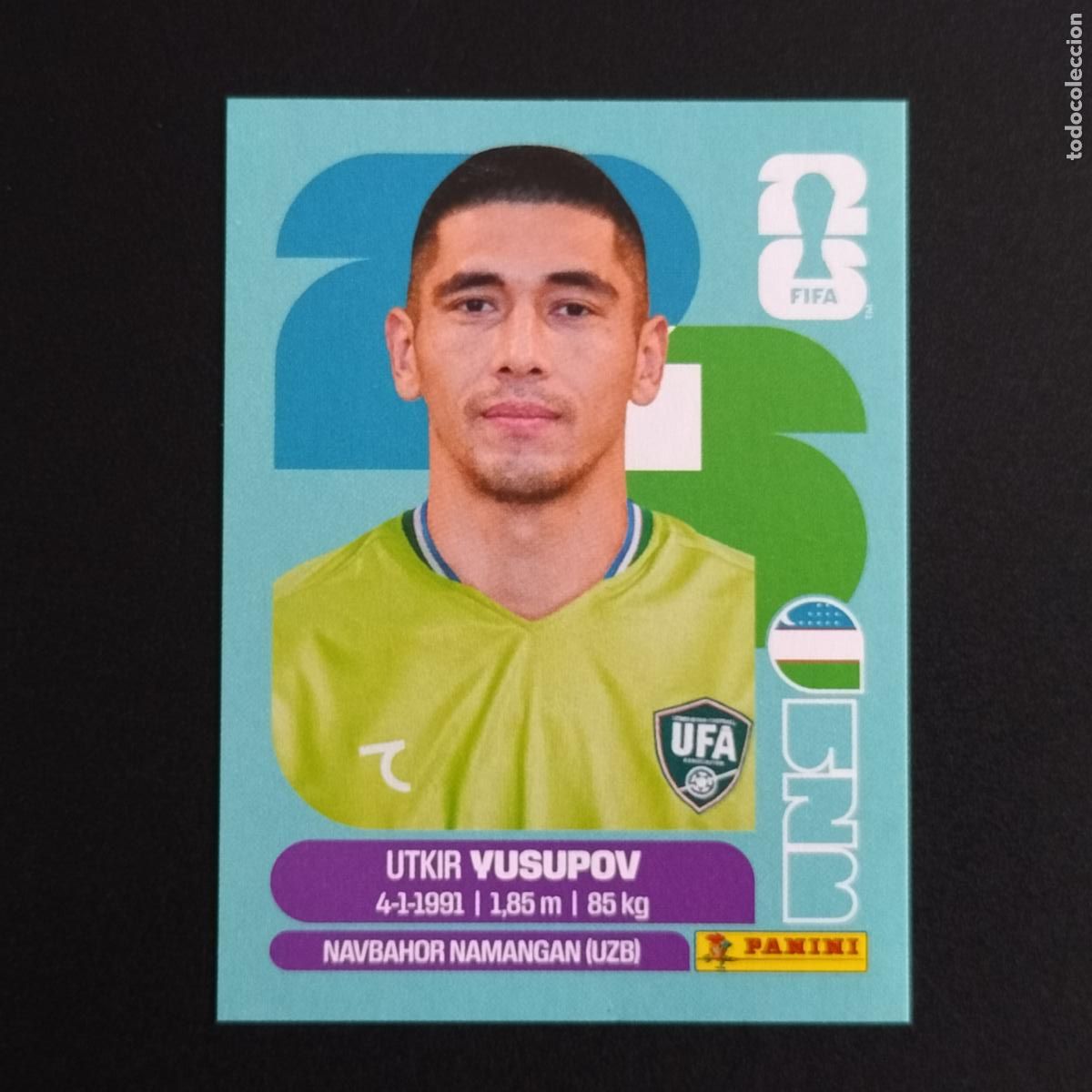 Cromos de F&uacute;tbol: UZB 2 UTKIR YUSUPOV UZBEKISTAN CROMOS STICKER MUNDIAL 26 2026 FIFA WORLD CUP PANINI