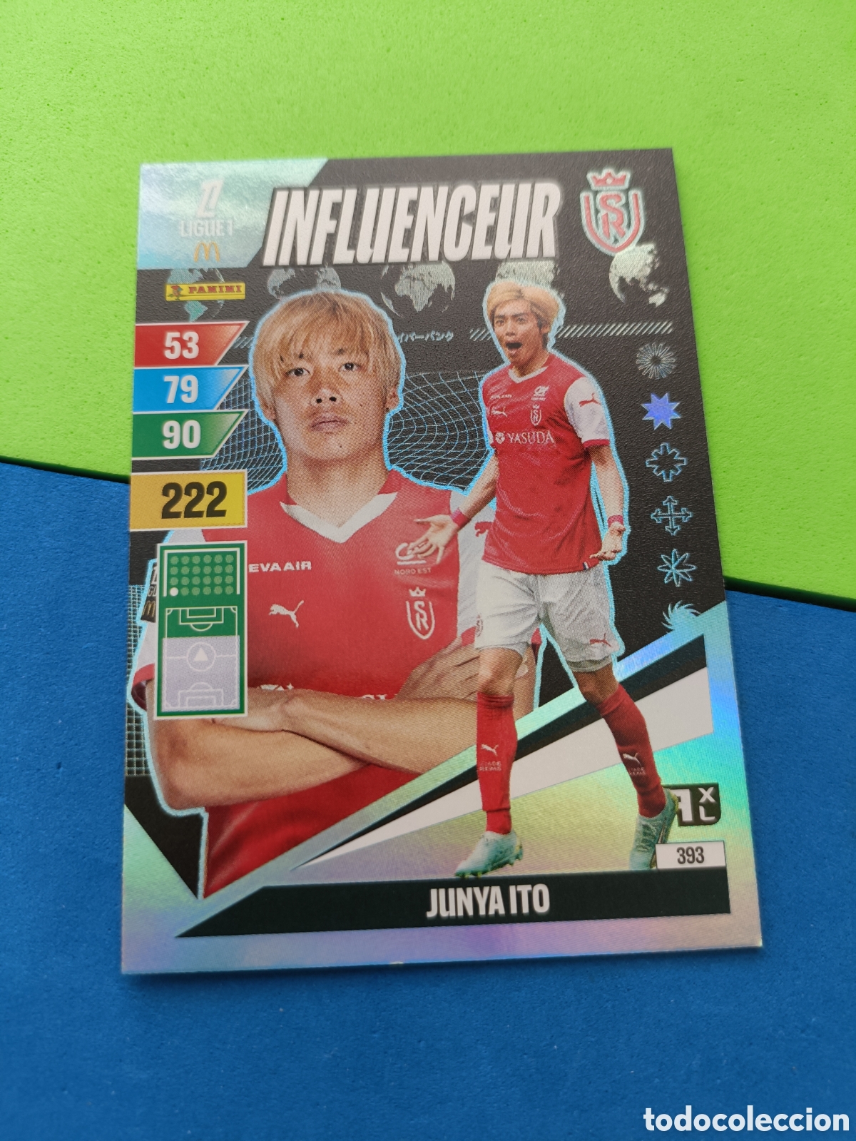 Cromos de F&uacute;tbol: LIGUE 1 FRANCIA FRANCE ADRENALYN XL 24 25 2024 2025 - INFLUENCEUR 393 Junya Ito