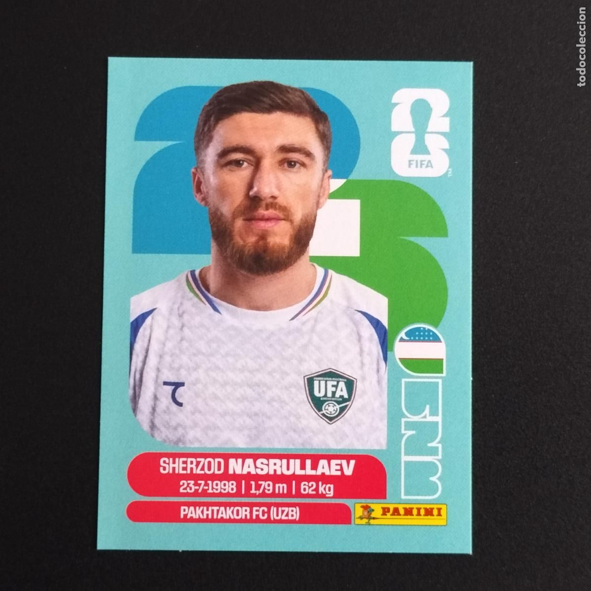 Cromos de F&uacute;tbol: UZB 4 SHERZOD NASRULLAEV UZBEKISTAN CROMOS STICKER MUNDIAL 26 2026 FIFA WORLD CUP PANINI